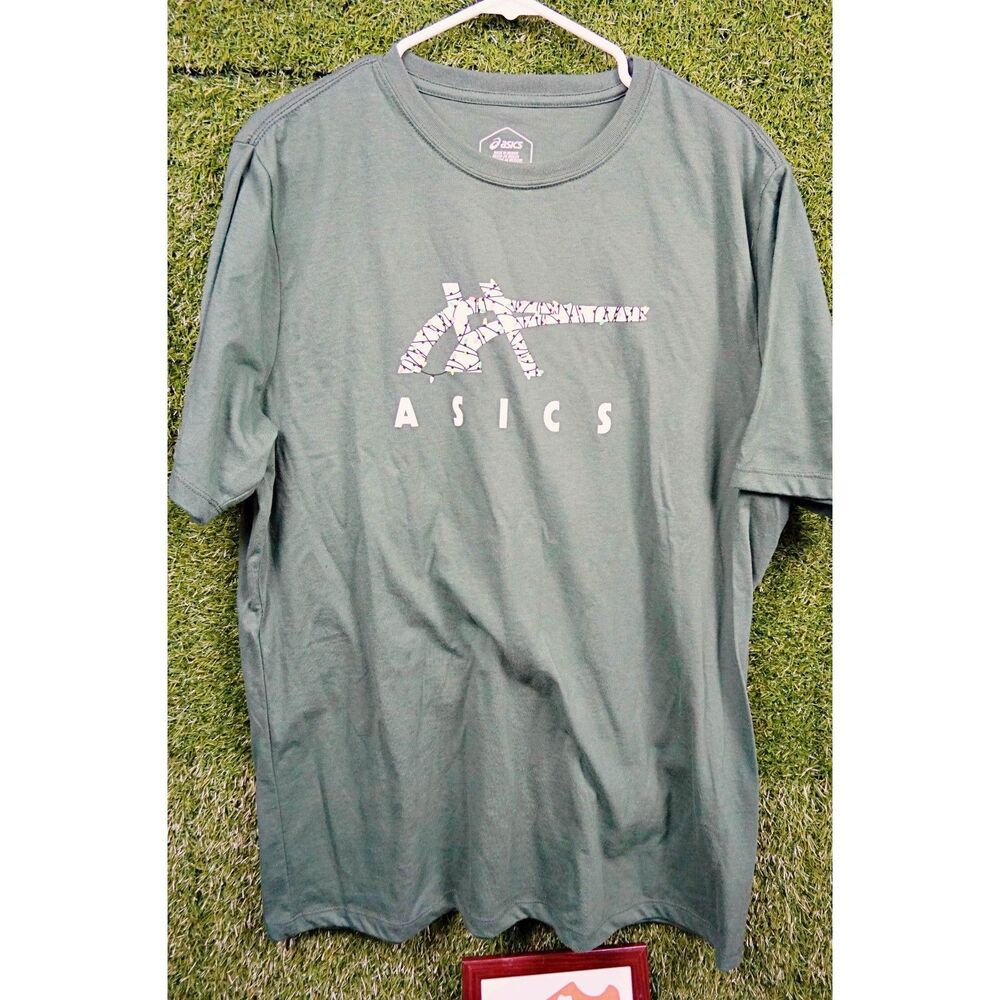 Asics Holiday Season Green T-Shirt - Men's Size XL